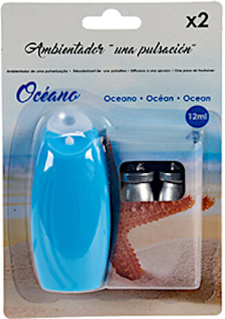 luchtverfrisser oceaan 24 ml 11,5 x 17 cm blauw 3-delig