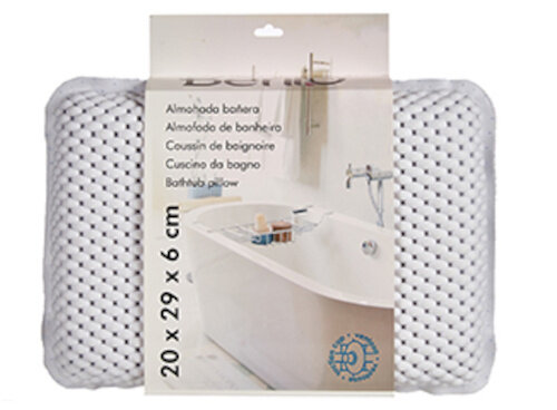 badkussen antislip 29 x 20 x 6 cm PVC wit