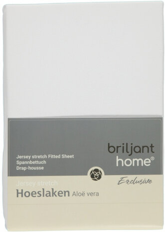 hoeslaken Multifit 140 x 220 cm katoen wit