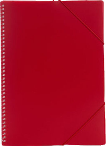 porfoliomap 25 x 33,5 cm A4 rood