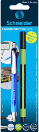 schrijfwarenset Slider Rave en Line-up 0,4 mm 2-delig