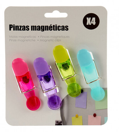 wasknijpers magnetisch junior 5 x 2 cm 4 stuks