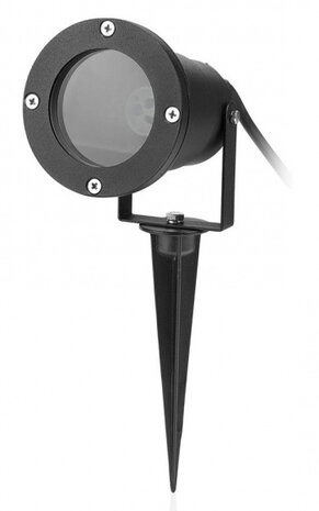 tuinspot GU10 28W 17,8 cm aluminium zwart