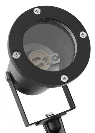 tuinspot GU10 28W 17,8 cm aluminium zwart