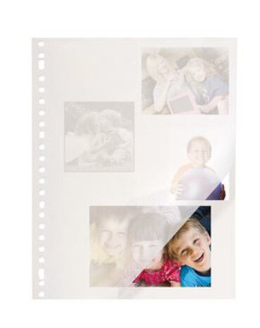 fotopapier 23-rings karton wit/transparant 40-delig