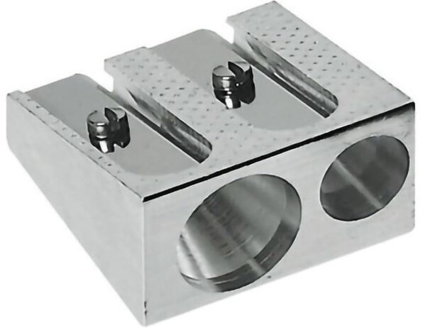 puntenslijper dubbel 1 cm staal zilver