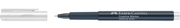 decoratie marker White as snow 1,5 mm wit
