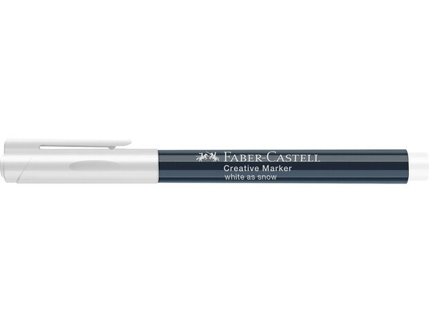 decoratie marker White as snow 1,5 mm wit