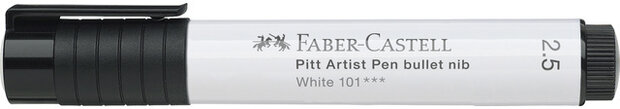 tekenstift Pitt Artist 2,5 mm 101 wit