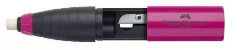 puntenslijper- en gum Combi rubber rood