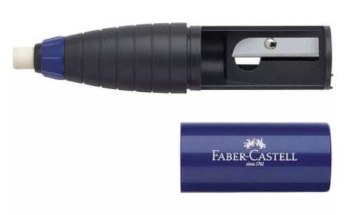 puntenslijper- en gum Combi rubber blauw
