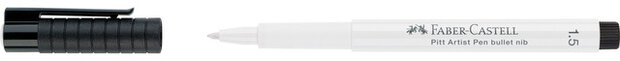 tekenstift Pitt Artist 1,5 mm 101 wit