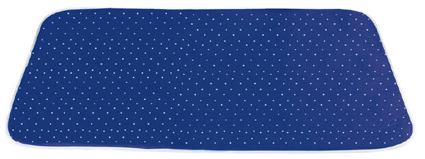 stoomstrijkdeken 100 x 65 cm katoen blauw