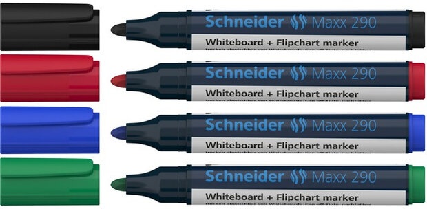 whiteboardmarker Maxx etui 290 2 - 3 mm 4 stuks