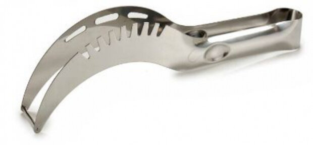 watermeloensnijder 28,5 cm staal zilver