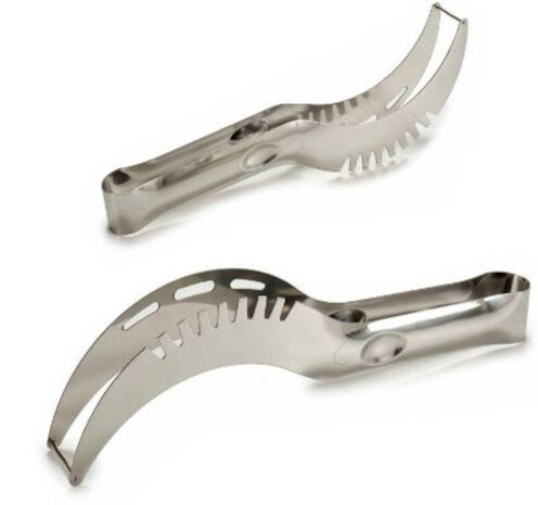watermeloensnijder 28,5 cm staal zilver