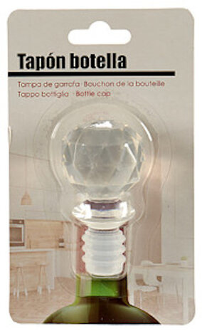 flesstopper bal 3,5 cm transparant