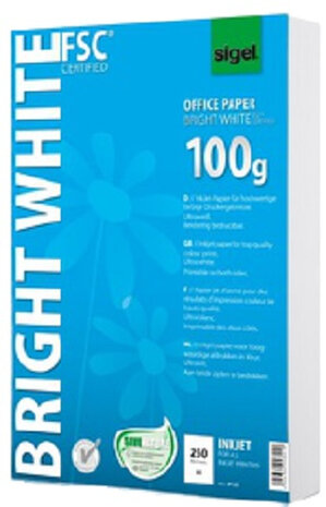 printpapier Inkjet A4 tweezijdig 100 grams wit 250 vellen