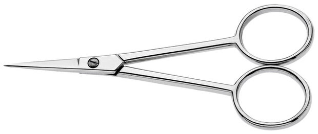 silhouetschaar 10 cm RVS zilver