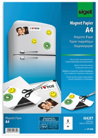 magneetpapier A4 wit 5 vellen