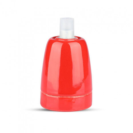 lampenkap VT-799 47 x 64 mm E27 porselein rood