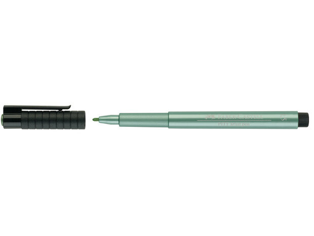 tekenstift Pitt Artist 1,5 mm metallic groen