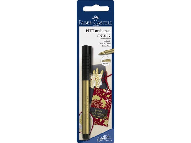 tekenstiften Pitt Artist 1,5 mm goud