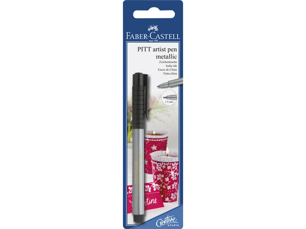 tekenstiften Pitt Artist 1,5 mm zilver