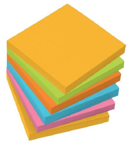 memoblok 7,5 x 7,5 cm papier 600-delig