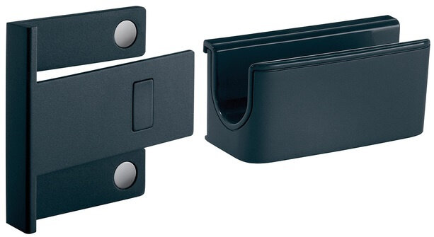 stiftenhouder glasbord 7,5 x 3,7 cm antraciet 2-delig