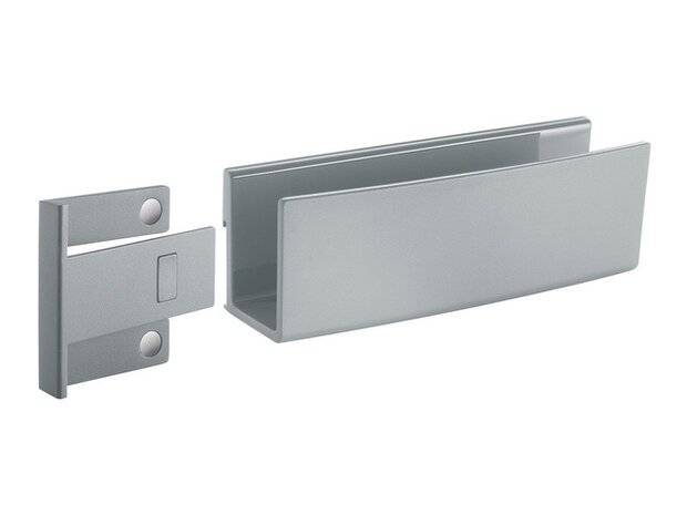 stiftenhouder glasbord 16 x 5,4 x 4,3 cm grijs 2-delig