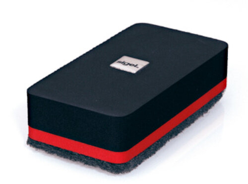 bordwisser 9 x 4,5 x 3,5 cm vilt zwart/rood