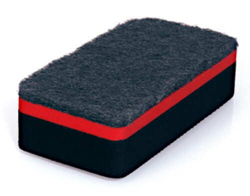 bordwisser 9 x 4,5 x 3,5 cm vilt zwart/rood