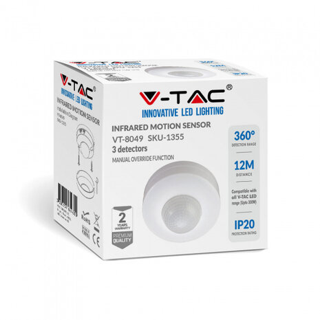microgolfsensor VT-8049 220-240V IP20 8,8 x 5,5 cm wit
