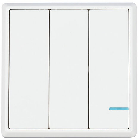 schakelaar VT-5133 draadloos IP54 8 cm polycarbonaat wit