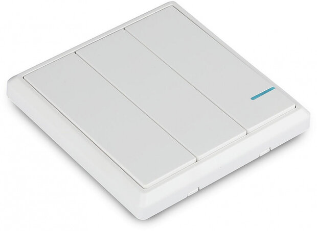 schakelaar VT-5133 draadloos IP54 8 cm polycarbonaat wit