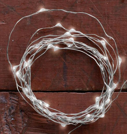 lichtsnoer led 182 cm koper zilver wit
