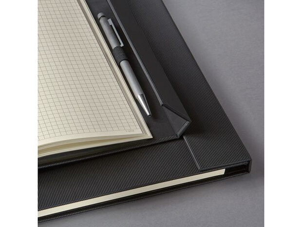 notitieblok Conceptum Pure A5 geruit hardcover zwart
