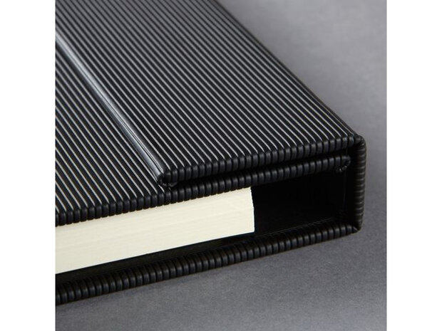 notitieblok Conceptum Pure A5 gelinieerd hardcover zwart