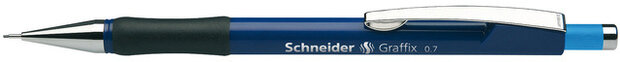 vulpotlood Graffix HB 0,7 mm rubber/staal blauw