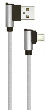 oplaadkabel VT-5361 USB-A/Micro-USB 1 meter grijs
