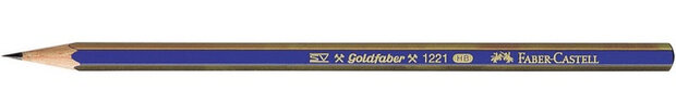potlood Goldfaber 1221 HB blauw/grijs