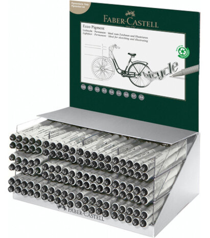 tekenpen Ecco Pigment display assorti 120 stuks