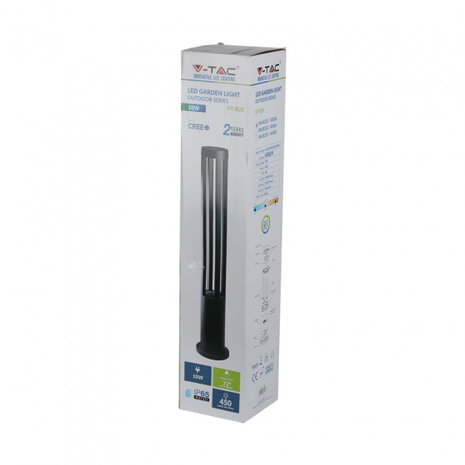 padverlichting VT-820 10W 80 cm 3000K IPP65 zwart