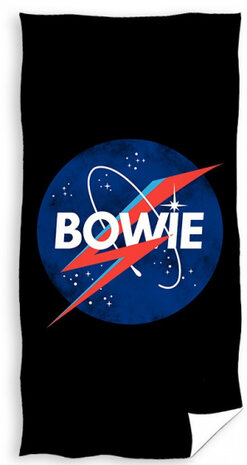 strandlaken David Bowie 140 x 70 cm katoen zwart