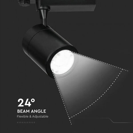 railspot VT-4536 led 35W 6000K 3500lm zwart