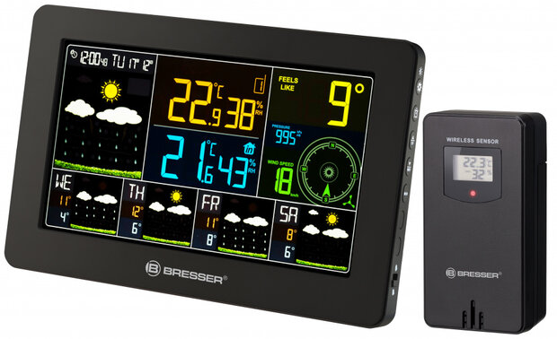 weerstation 4Cast draadloos 20,5 cm zwart 3-delig