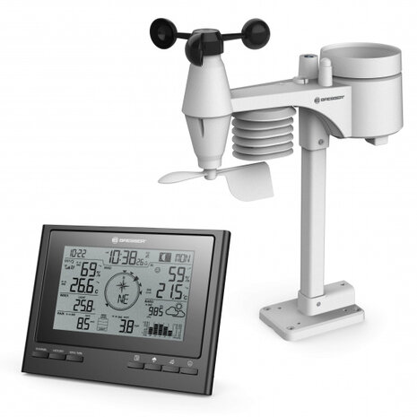 weerstation ClimateScout digitaal zwart/wit 2-delig