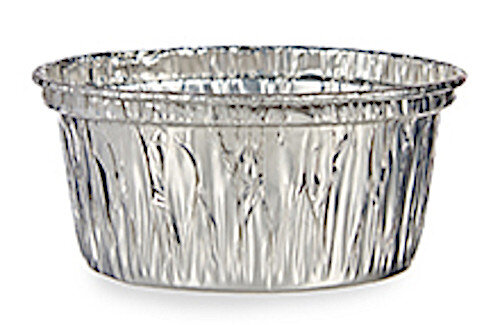 bakvorm 8,5 x 4 cm aluminium zilver 10-delig