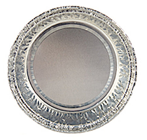 bakvorm 8,5 x 4 cm aluminium zilver 10-delig